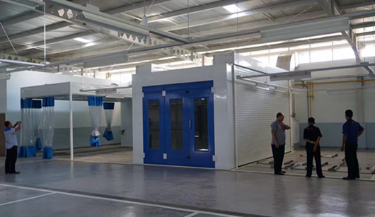 sistema de cabines de pulverização para oficinas automotivas